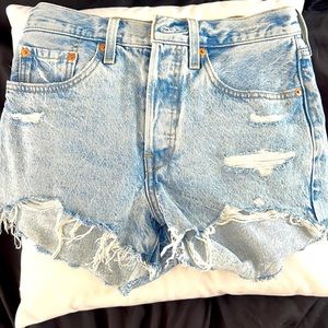 Levi jean shorts for women